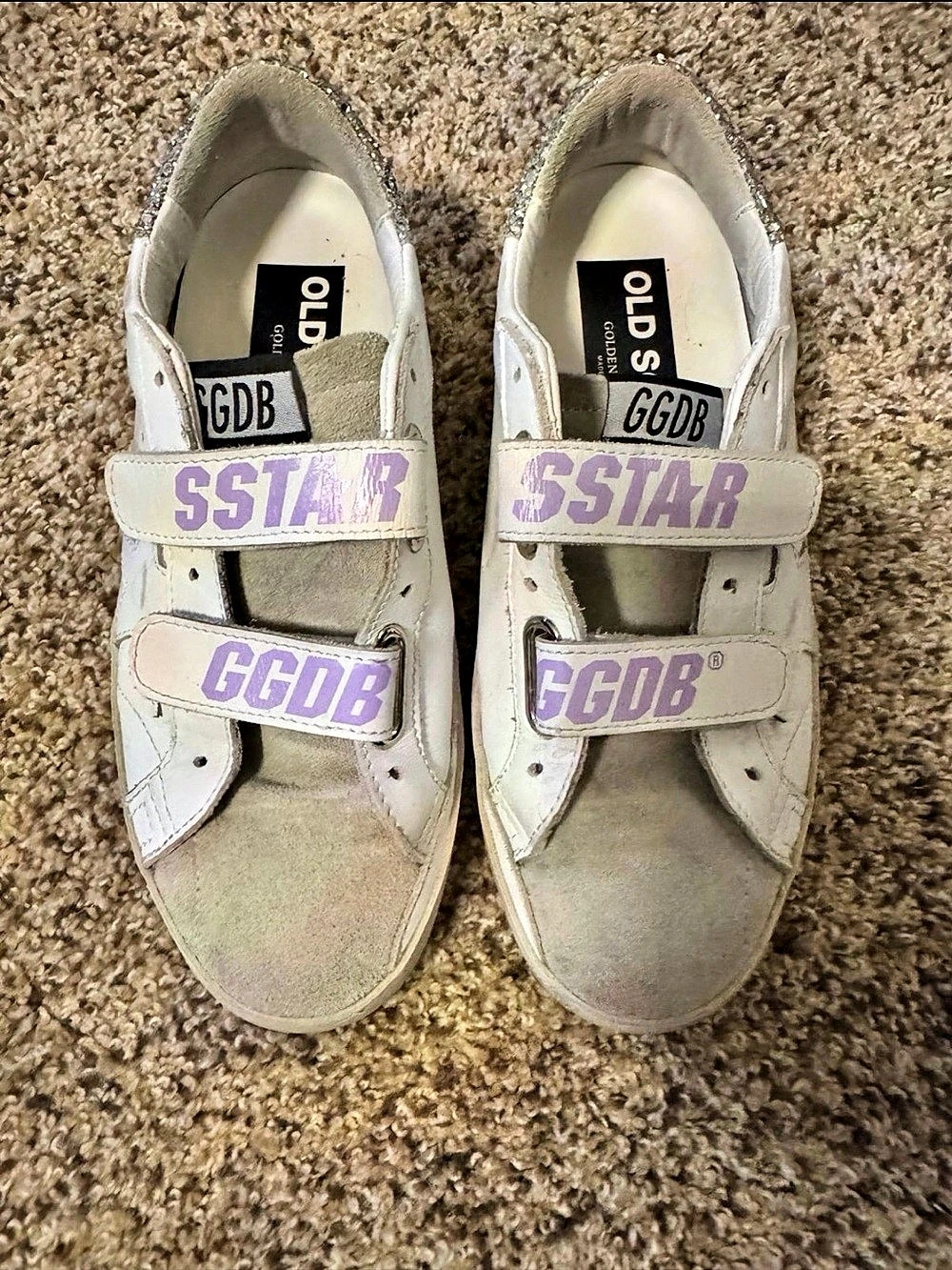 Golden Goose Old School Sneakers White & Silver US 6 / EU 36